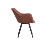 Armstoel Luca Boucle Leaf Brown