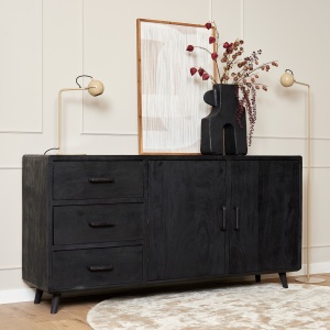 Dressoir Omaha Black 180 cm