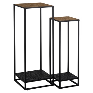 Pilaar Wales set van 2 (Black/gold)