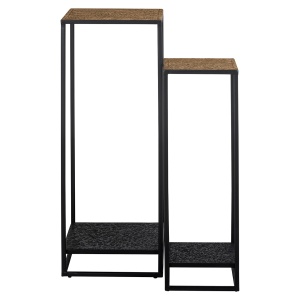 Pilaar Wales set van 2 (Black/gold)