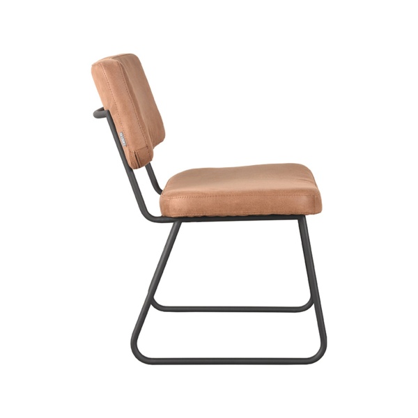 Eetkamerstoel Noah - Cognac - Micro Suede