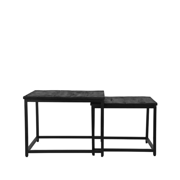 Salontafel Couple - Zwart - Mangohout
