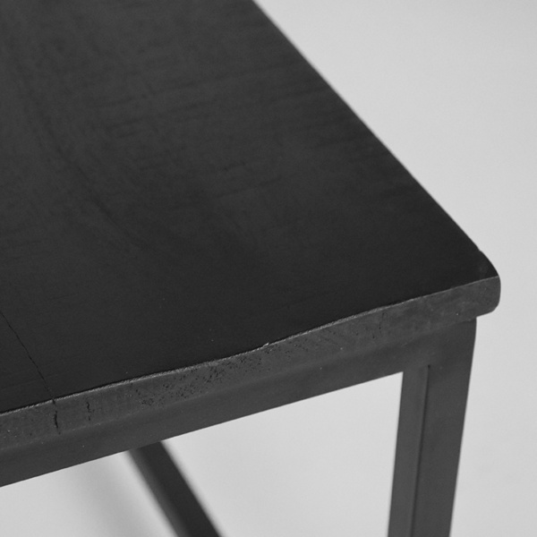 Salontafel Couple - Zwart - Mangohout