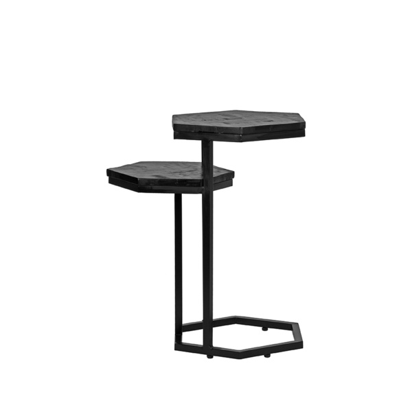 Bijzettafel Multi - Zwart - Mangohout