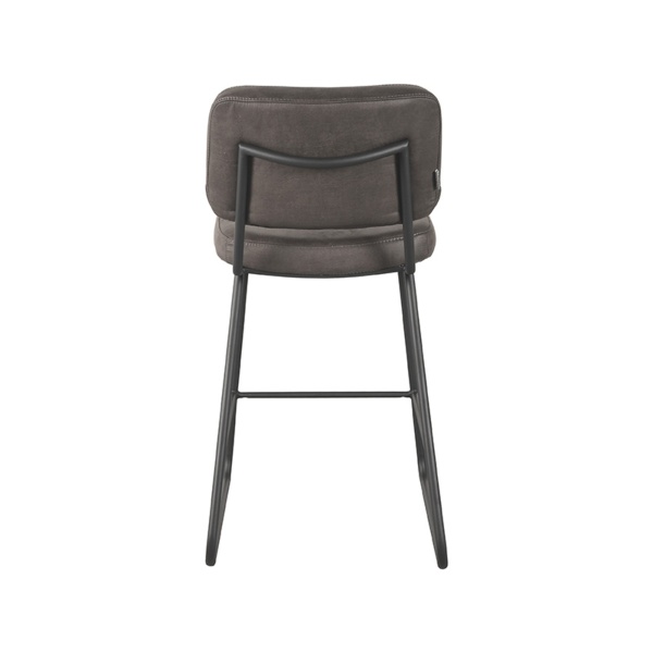 Barkruk Noah - Antraciet - Micro Suede - Zithoogte 65