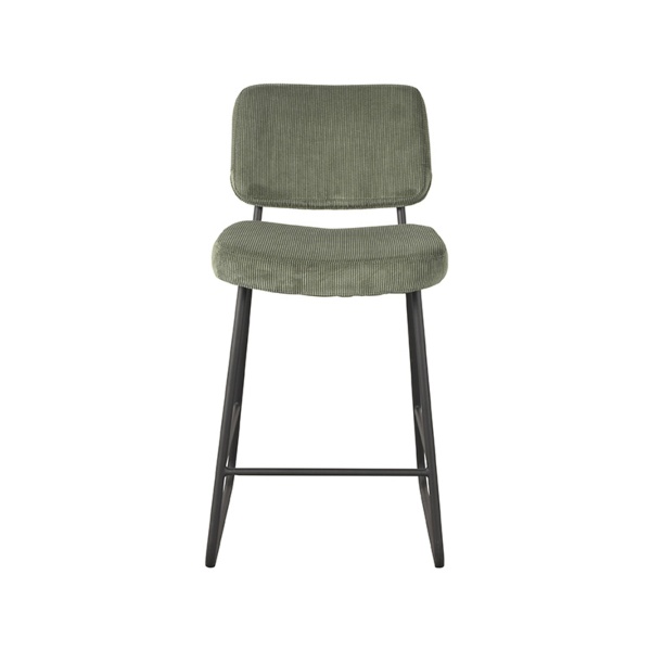 Barkruk Noah - Army green - Ribcord - Zithoogte 65