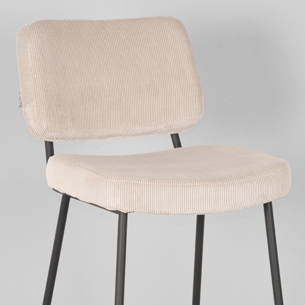 Barkruk Noah - Naturel - Ribcord - Zithoogte 78