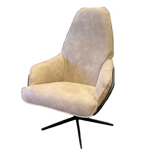 Fauteuil Jurgen Hoog Sand Zwarte Voet