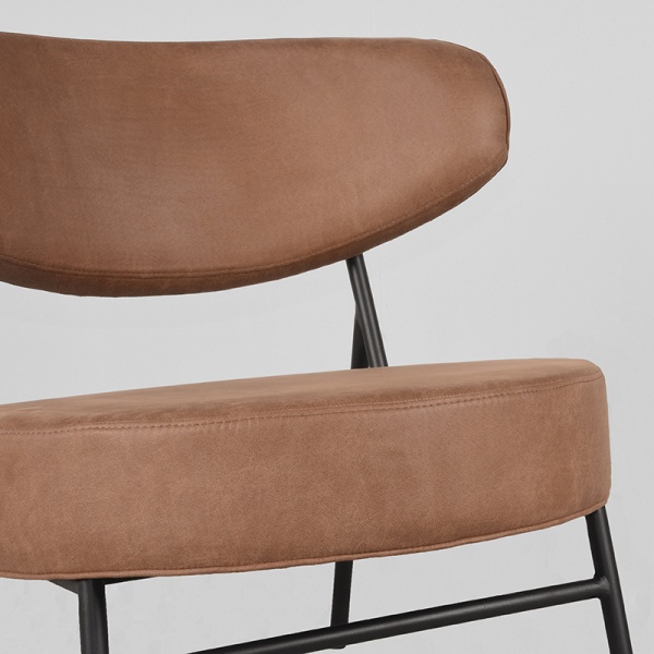 Fauteuil Zack - Cognac - Micro Suede