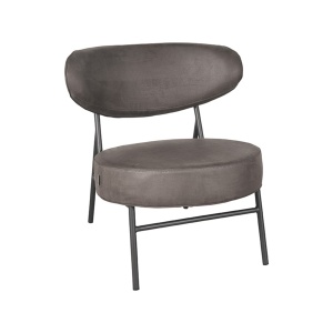 Fauteuil Zack - Antraciet - Micro Suede