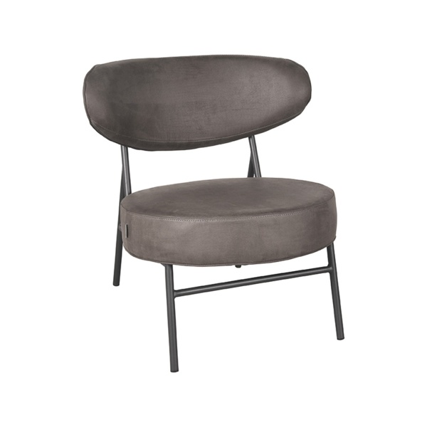 Fauteuil Zack - Antraciet - Micro Suede