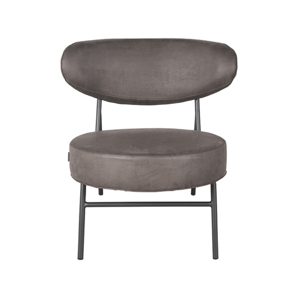 Fauteuil Zack - Antraciet - Micro Suede