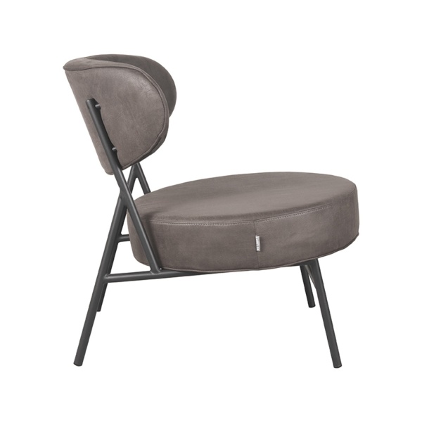 Fauteuil Zack - Antraciet - Micro Suede