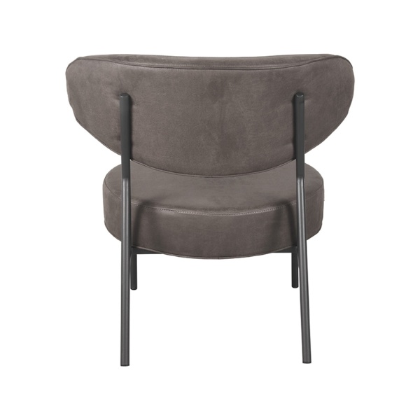Fauteuil Zack - Antraciet - Micro Suede
