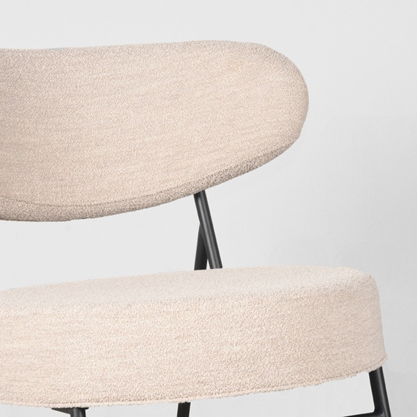 Fauteuil Zack - Naturel - Boucle