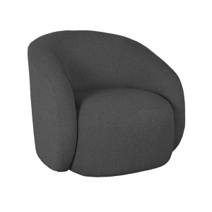 Fauteuil Alby - Antraciet - Boucle