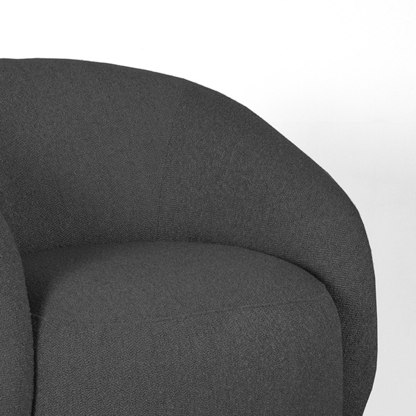 Fauteuil Alby - Antraciet - Boucle