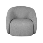 Fauteuil Alby - Grijs - Boucle