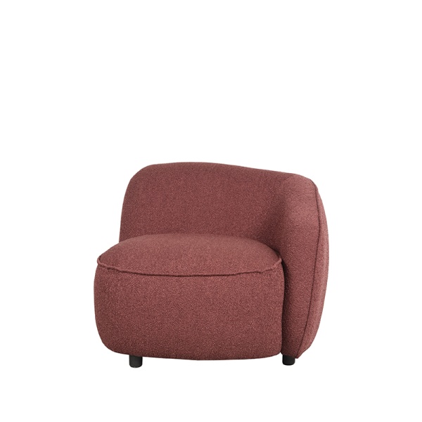 Fauteuil Livo - Winered - Boucle - Rechts