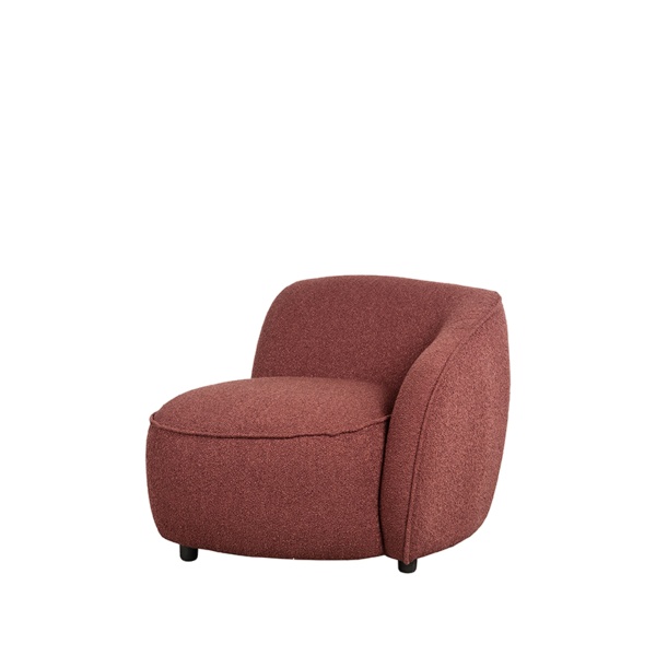 Fauteuil Livo - Winered - Boucle - Rechts