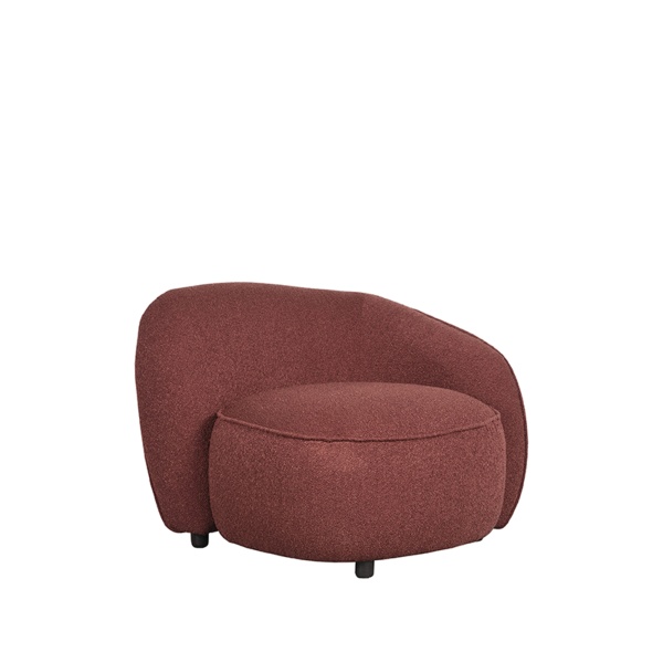 Fauteuil Livo - Winered - Boucle - Rechts