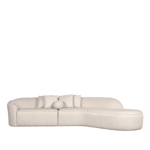 Bank Flori - Beige - Boucle - Rechts