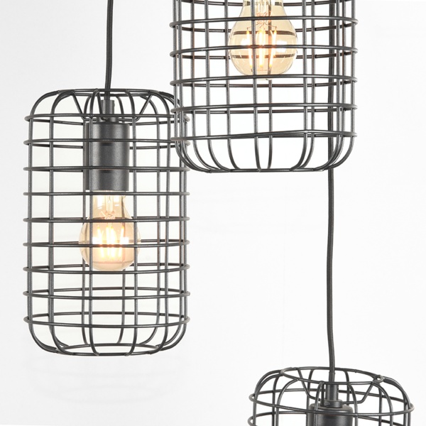 Hanglamp Solido - Zwart - Metaal