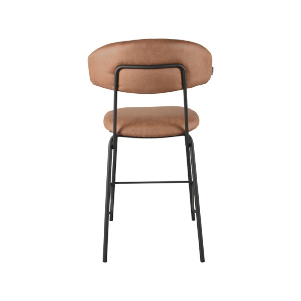 Barkruk Zack - Cognac - Micro Suede - Zithoogte 65