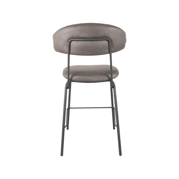 Barkruk Zack - Antraciet - Micro Suede - Zithoogte 65