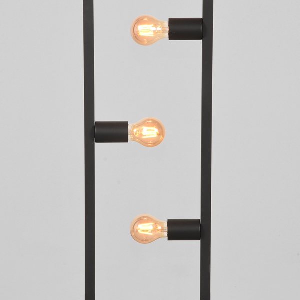 Vloerlamp Quadrato - Zwart - Metaal