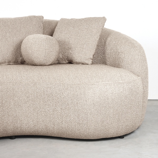 Bank Nesso - Beige - Boucle - 2-zits