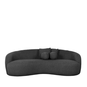 Bank Nesso - Antraciet - Boucle - 3-zits