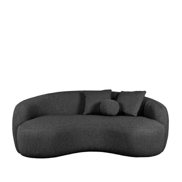 Bank Nesso - Antraciet - Boucle - 2-zits