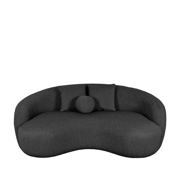 Bank Nesso - Antraciet - Boucle - 2-zits