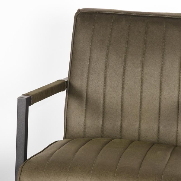 Fauteuil Milo - Army green - Microfiber