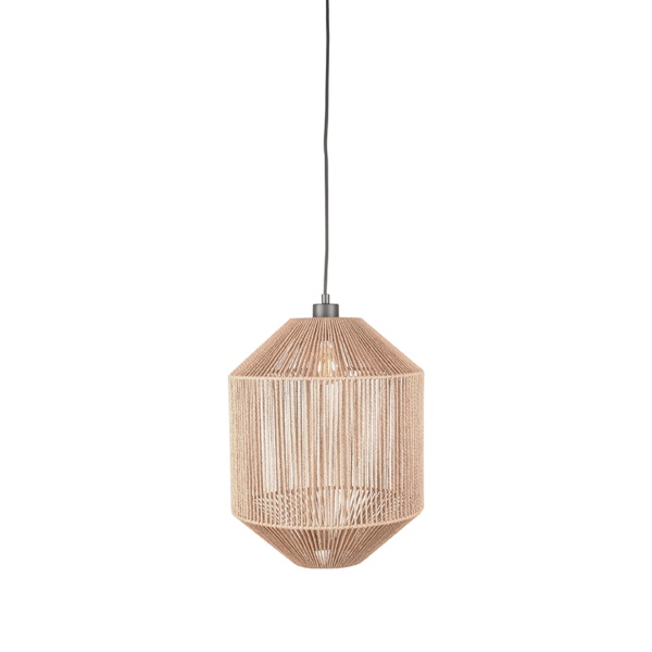 Hanglamp Ibiza - Naturel - Jute - 1-Lichts Cilinder