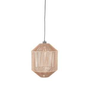 Hanglamp Ibiza - Naturel - Jute - 1-Lichts Cilinder