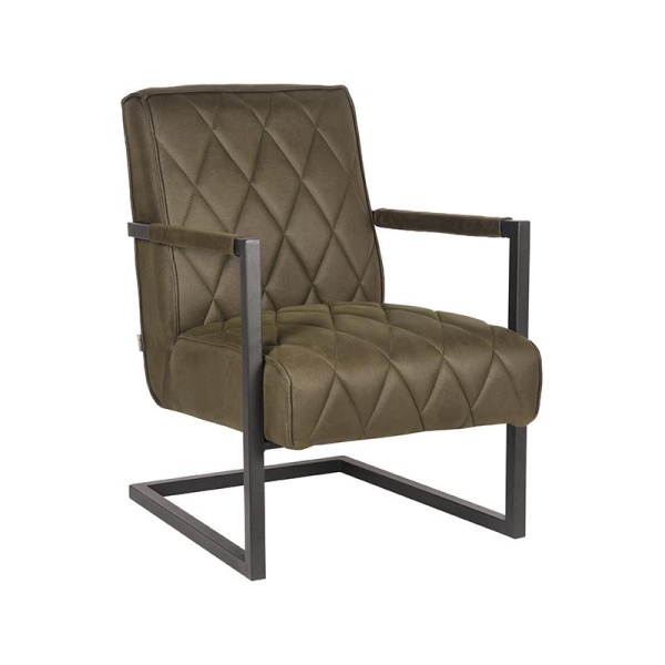 Fauteuil Denmark - Army green - Microfiber