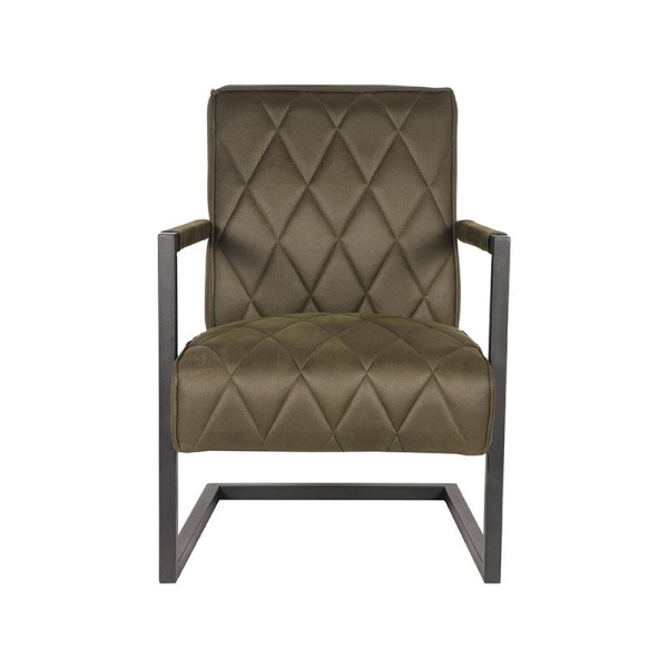 Fauteuil Denmark - Army green - Microfiber