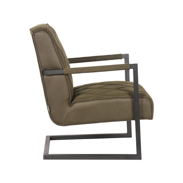 Fauteuil Denmark - Army green - Microfiber
