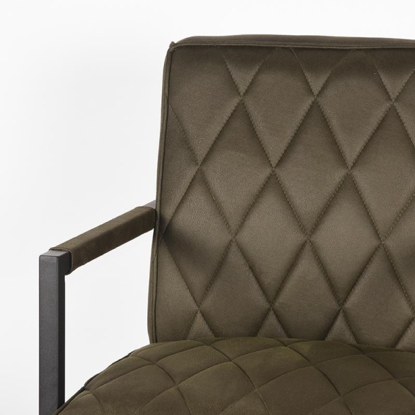 Fauteuil Denmark - Army green - Microfiber