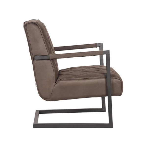 Fauteuil Denmark - Antraciet - Microfiber