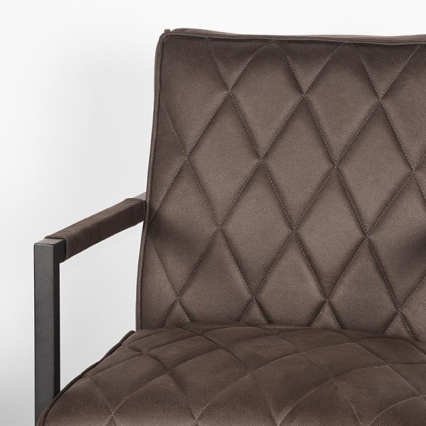 Fauteuil Denmark - Antraciet - Microfiber