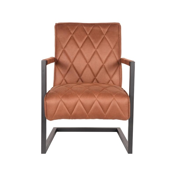 Fauteuil Denmark - Cognac - Microfiber
