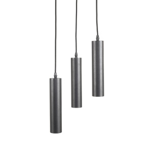 Hanglamp Ferroli - Zwart - Metaal - 3 Lichts