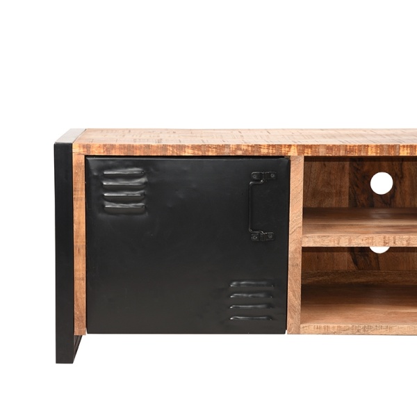 Tv-meubel Brussels - Rough - Mangohout - 160 cm
