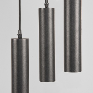 Hanglamp Ferroli - Zwart - Metaal - 3 Lichts