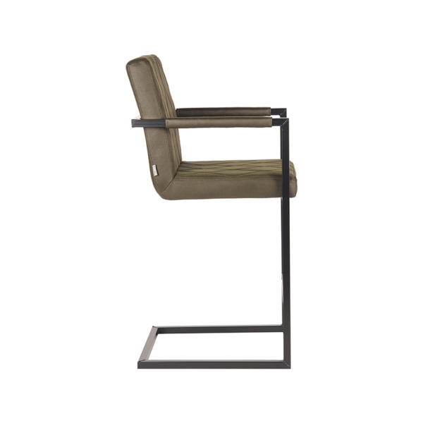 Barkruk Denmark - Army green - Microfiber - Zithoogte 65
