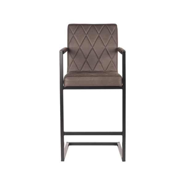 Barkruk Denmark - Antraciet - Microfiber - Zithoogte 65