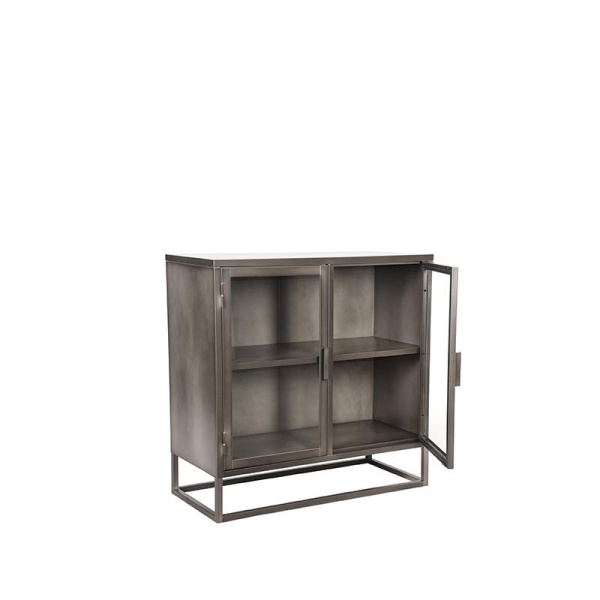 Vitrinekast Level - Vintage Metaal - Metaal - 85x40x85 cm